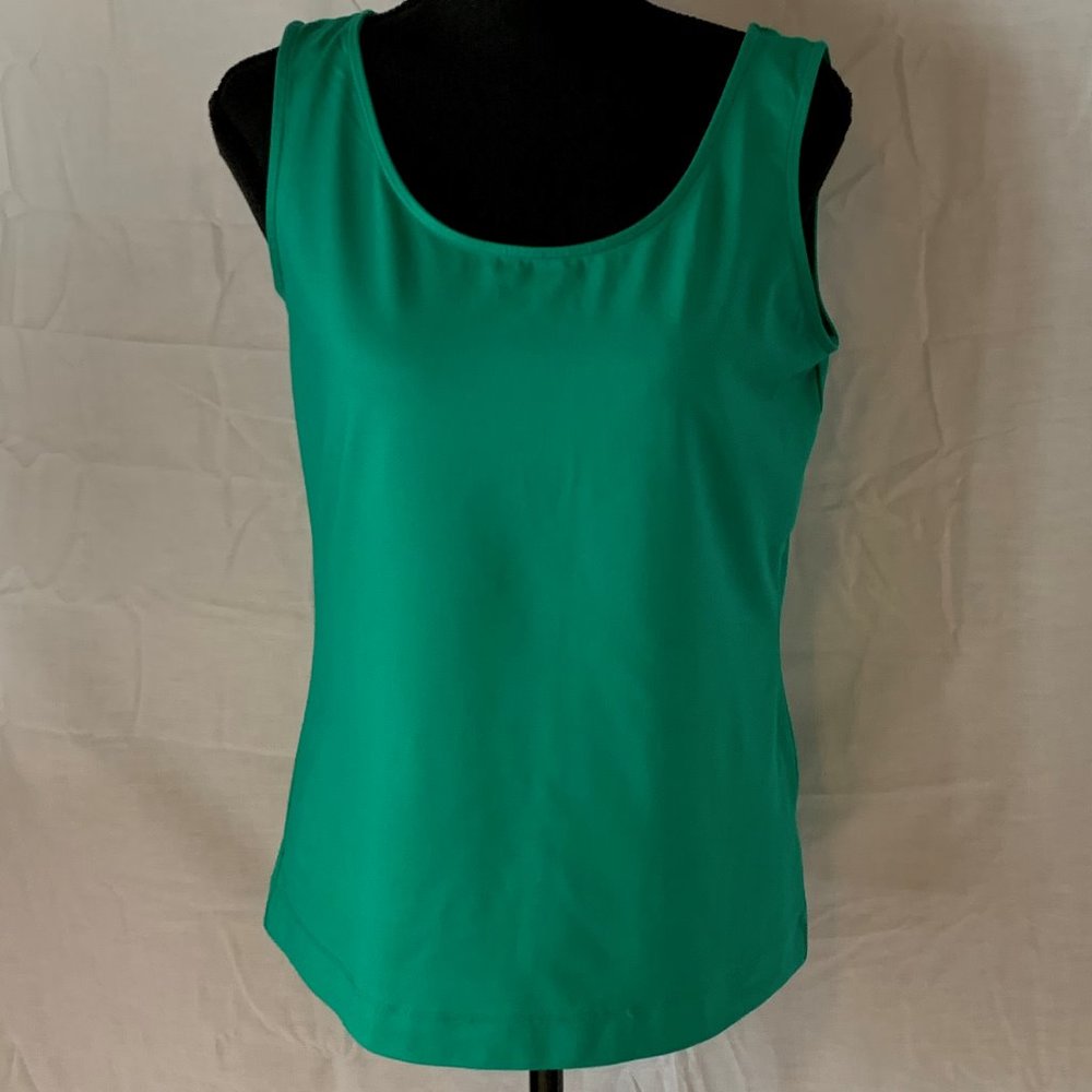JM Collection Women’s Tank Top, Small, Green